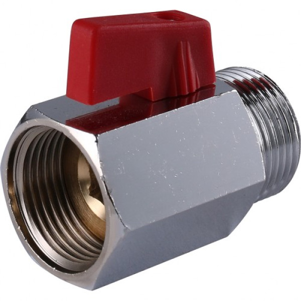 Кран 3/4" ВН шаровый Stout (мини) красный флажок SVB-0022-000020