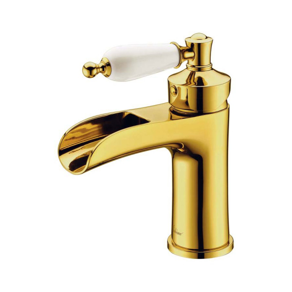 Смеситель для раковины Boheme Vogue золотой (211)