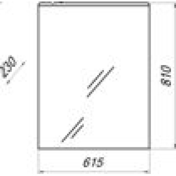 Шкаф зеркальный Melodia Модерн/Сиэтл 60С 81x61,4 белый (MFR79475WT)