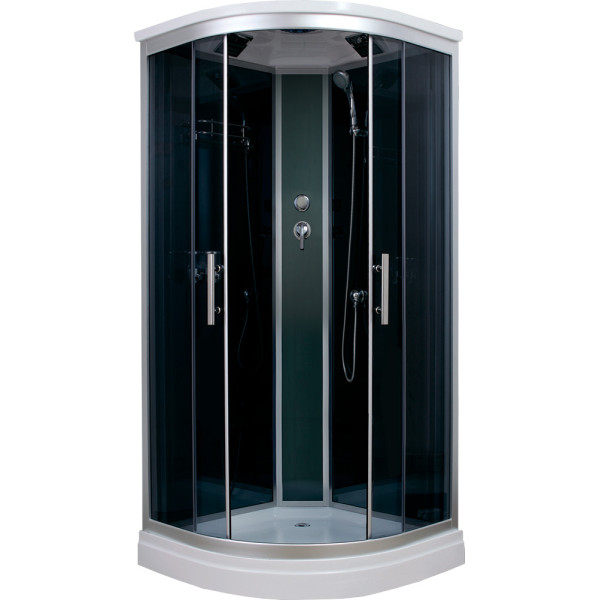 Душевая кабина Timo T-1101P 100x100x220 стекло тонированное, профиль хром (T-1101P) Душевая кабина Timo T-1101P 100x100x220 стекло тонированное, профиль хром (T-1101P)