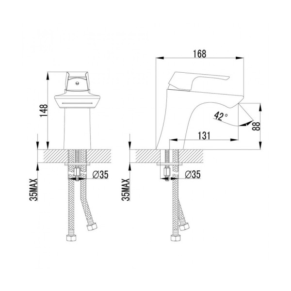 Смеситель для раковины Lemark Unit (LM4546C) Смеситель для раковины Lemark Unit (LM4546C)