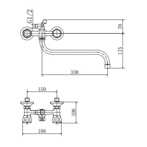 Смеситель для ванны и душа Fashun с душевым комплектом хром (A2209-2) Смеситель для ванны и душа Fashun с душевым комплектом хром (A2209-2)
