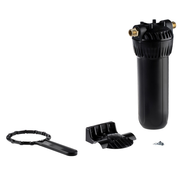 Фильтр колбовый Гейзер 1Г мех 1/2" 10SL (пластик, для холодной и горячей воды) (32010)