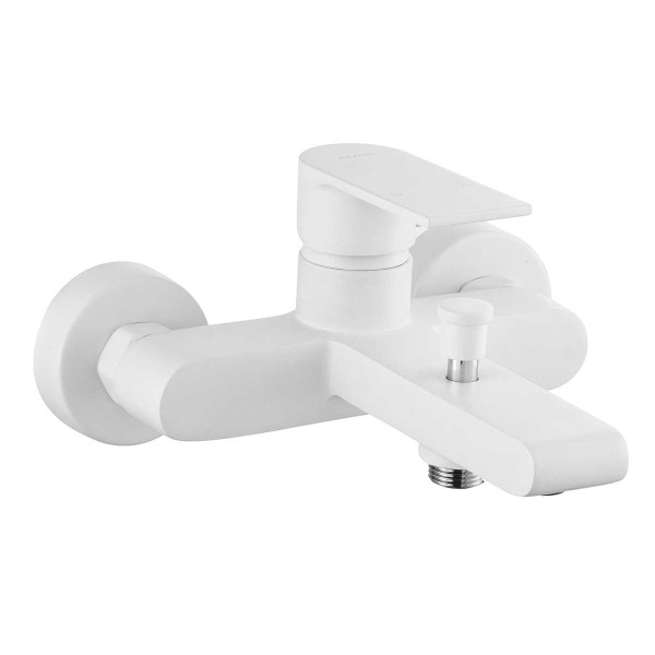 Смеситель для ванны и душа Azario Delano белый (AZ-158405126)