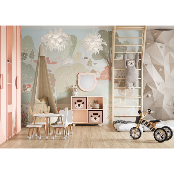 Зеркало Aquaton Каспер 500x34x500 розовый (1.A283.5.02C.R1E.0)