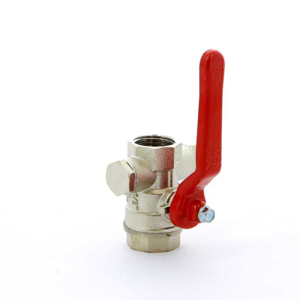 Кран Itap 1/2" ВВ шаровый (спускной клапан, красная ручка) (1150012)