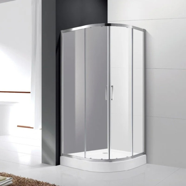 Душевой уголок Cezares Molveno 90x90x195 стекло матовое, профиль хром (MOLVENO-R-2-90-P-Cr)