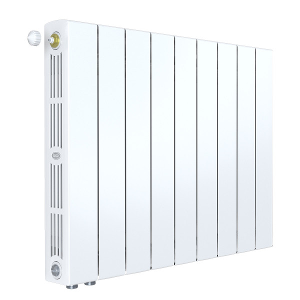 Радиатор биметаллический Rifar SUPReMO Ventil L 500 (9 секций, НП лев подкл. 50 мм.) (RS50009VL)