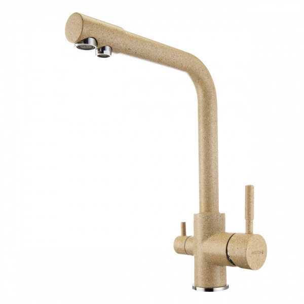 Смеситель для кухни Aquaton Руан с краном для питевой воды светло-бежевый (1.AX00.4.FCX.X22.0) Смеситель для кухни Aquaton Руан с краном для питевой воды светло-бежевый (1.AX00.4.FCX.X22.0)