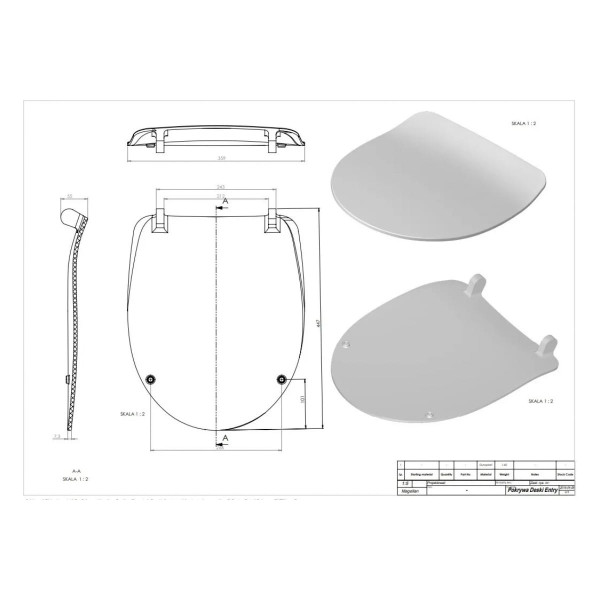 Сиденье для унитаза Cersanit Delfi DPL EO slim (S-DS-DELFI-S-DL-t)