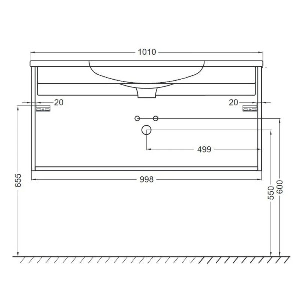 Тумба подвесная Jacob Delafon Madeleine 100 серый матовый (EB1318-J54)