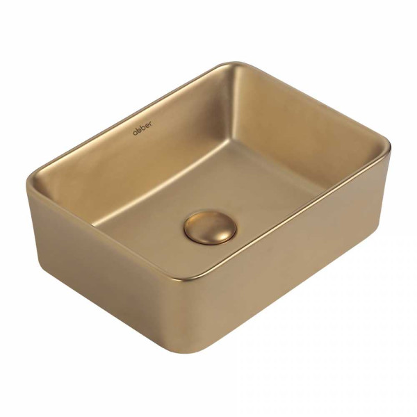 Раковина накладная Abber Rechteck золото матовое (AC2213MMG) Раковина накладная Abber Rechteck золото матовое (AC2213MMG)