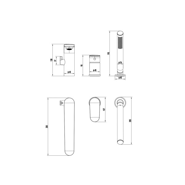 Смеситель на борт ванны Aquatek Ника хром (AQ1848CR) Смеситель на борт ванны Aquatek Ника хром (AQ1848CR)