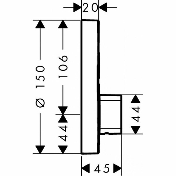 Смеситель для душа Hansgrohe ShowerSelect S хром (15747000)