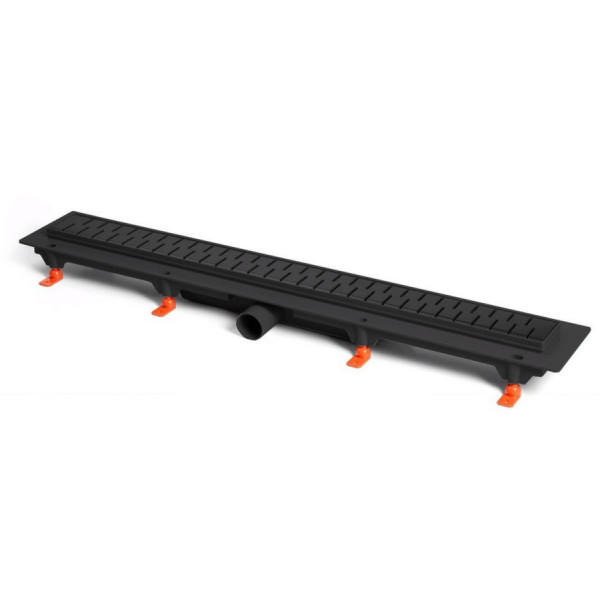 Душевой лоток Azario D40 (боковой слив) с черной решеткой Medium 850 мм (AZ-CH 850 MC)