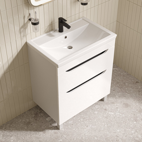 Тумба с умывальником напольная Iddis Ray 70 см белый подходит умыв. 4077000i28 (RAY60WFi95K) Тумба с умывальником напольная Iddis Ray 70 см белый подходит умыв. 4077000i28 (RAY60WFi95K)