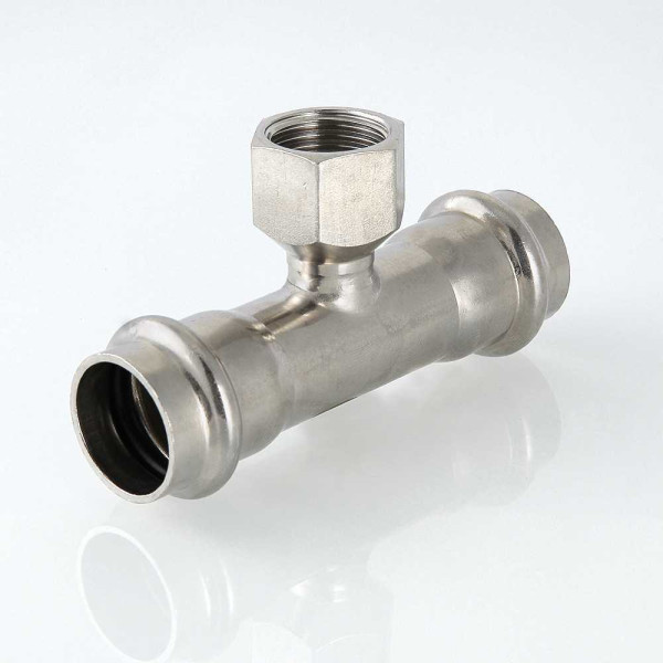 Тройник переходной Valtec 22*1/2"В*22 (нерж.ст., пресс) (VTi.932.I.220422) Тройник переходной Valtec 22*1/2"В*22 (нерж.ст., пресс) (VTi.932.I.220422)