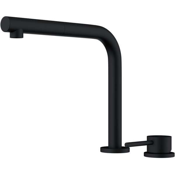 Смеситель для кухни Omoikiri Nara-S-GB с выдвижным изливом графит (4994371)