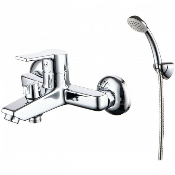 Смеситель для ванны и душа Milardo Stripe с душевым комплектом, хром (STRSB02M02) Смеситель для ванны и душа Milardo Stripe с душевым комплектом, хром (STRSB02M02)