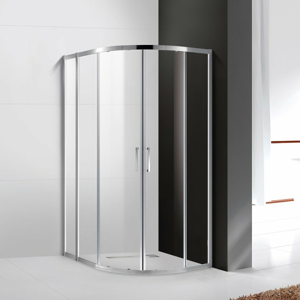 Душевой уголок Cezares Molveno 120x90x195 стекло прозрачное, профиль хром (MOLVENO-RH-2-120/90-C-Cr-IV)