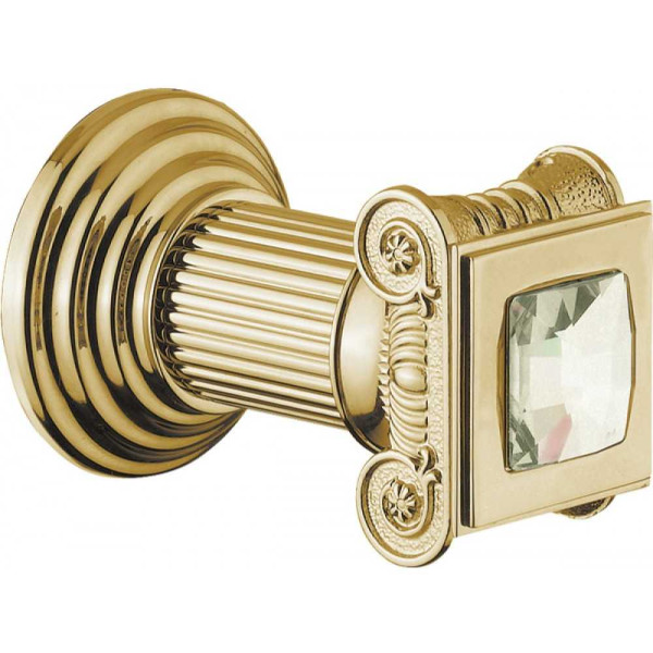 Смеситель для раковины Cezares Olimp золотой, ручки квадратные - кристалл Swarovski (OLIMP-LS2-03/24-Sw)