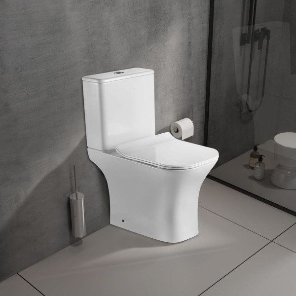Унитаз-компакт Wesnaart Kubus белый с сиденьем soft-close (103-KUB13) Унитаз-компакт Wesnaart Kubus белый с сиденьем soft-close (103-KUB13)