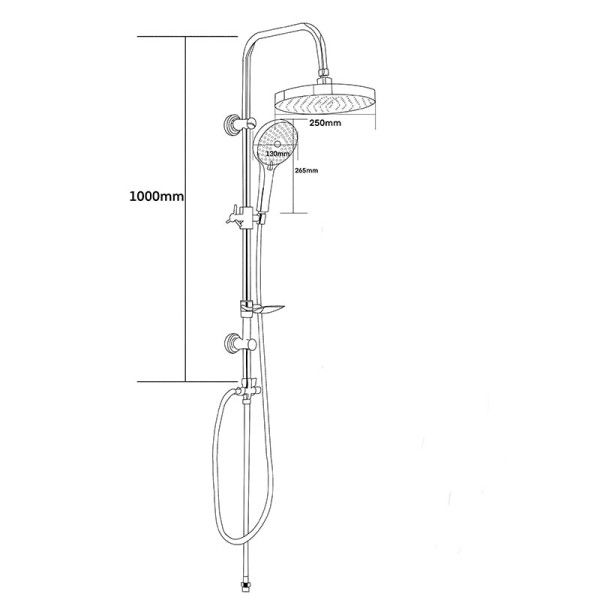 Душевой гарнитур Melodia della vita Rumba хром (MSC00112С) Душевой гарнитур Melodia della vita Rumba хром (MSC00112С)