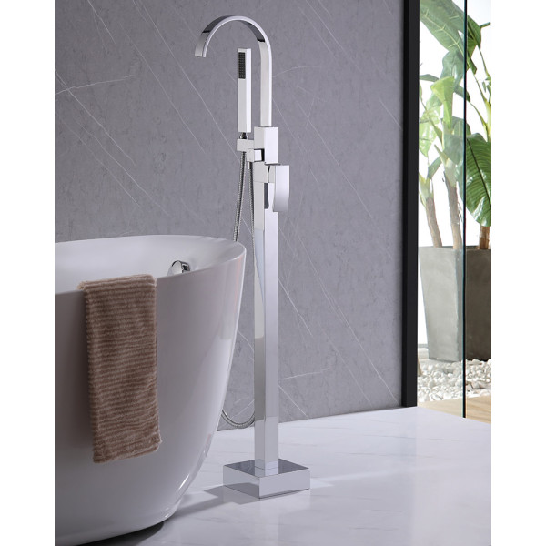 Смеситель напольный Abber хром (AF8615)