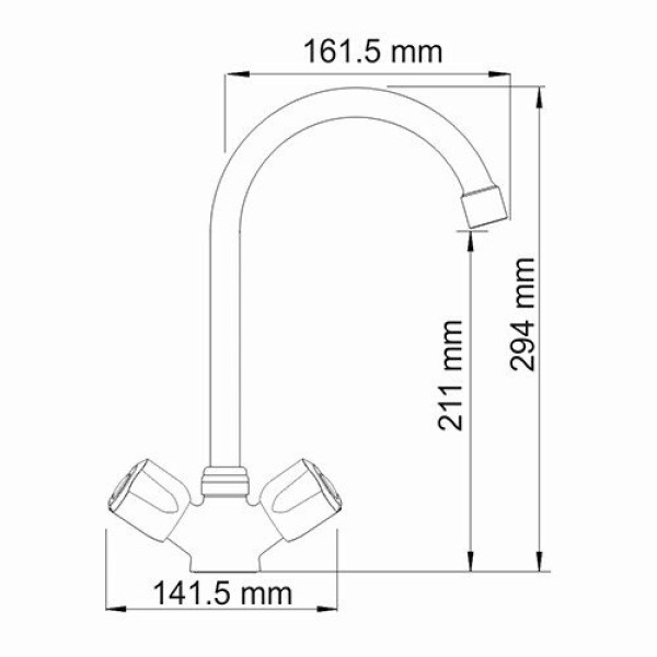 Смеситель для кухни WasserKRAFT Amper (2907)