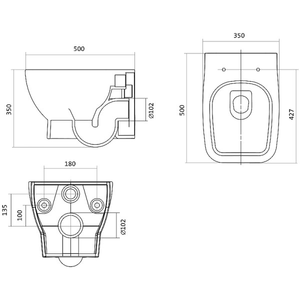 Комплект инсталляция с унитазом и клавишей Santek Нео с сиденьем с клавишей черная матовая (1WH501776)