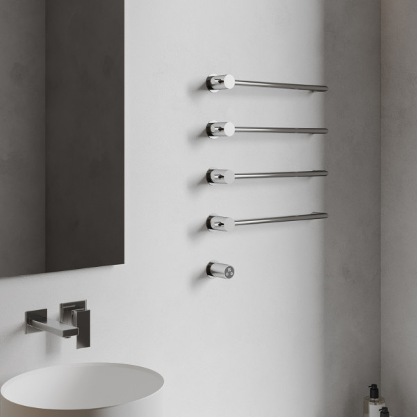 Полотенцесушитель электрический Abber Charme 520x645 хром (AH4004) Полотенцесушитель электрический Abber Charme 520x645 хром (AH4004)