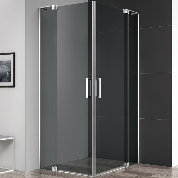 Душевой уголок Cezares Slider 70x90x195 стекло тонированное (графит), профиль хром (SLIDER-AH-2-70/80-90/100-GRIGIO-Cr) Душевой уголок Cezares Slider 70x90x195 стекло тонированное (графит), профиль хром (SLIDER-AH-2-70/80-90/100-GRIGIO-Cr)