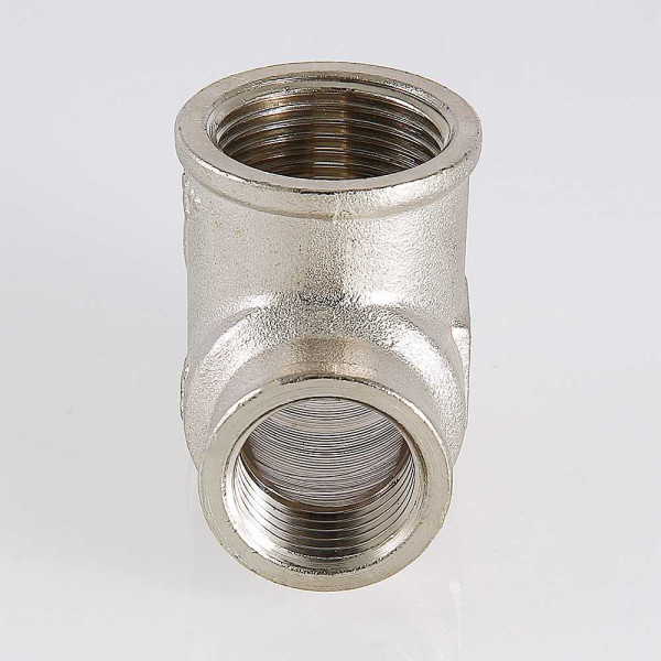 Тройник переходной 3/4"х3/4"х1/2" Valtec (никель) (VTr.750.RN.050504) Тройник переходной 3/4"х3/4"х1/2" Valtec (никель) (VTr.750.RN.050504)