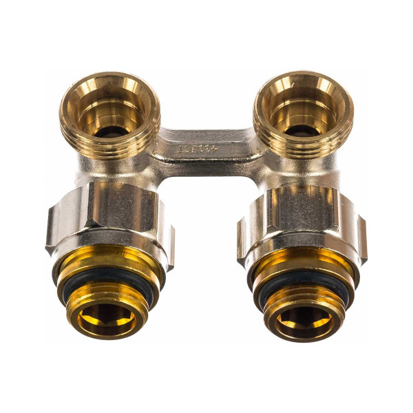 Фитинг двойной Oventrop угловой со встроенным шаровым краном Multiflex F-ZB G1/2НР*G3/4НР (1015884) Фитинг двойной Oventrop угловой со встроенным шаровым краном Multiflex F-ZB G1/2НР*G3/4НР (1015884)