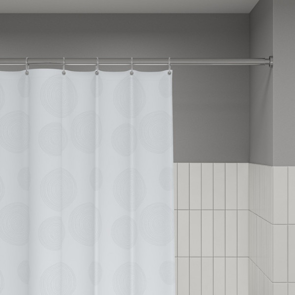 Шторка для ванн текстильная Iddis Base 180x200 белая (BD01P18i11)