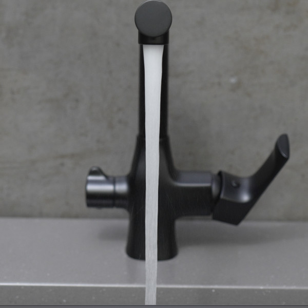 Смеситель для кухни Lemark Ursus с выводом для питьевой воды черный матовый (LM7258BL) Смеситель для кухни Lemark Ursus с выводом для питьевой воды черный матовый (LM7258BL)