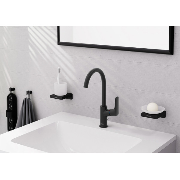 Смеситель для раковины Hansgrohe Logis черный (71130670)