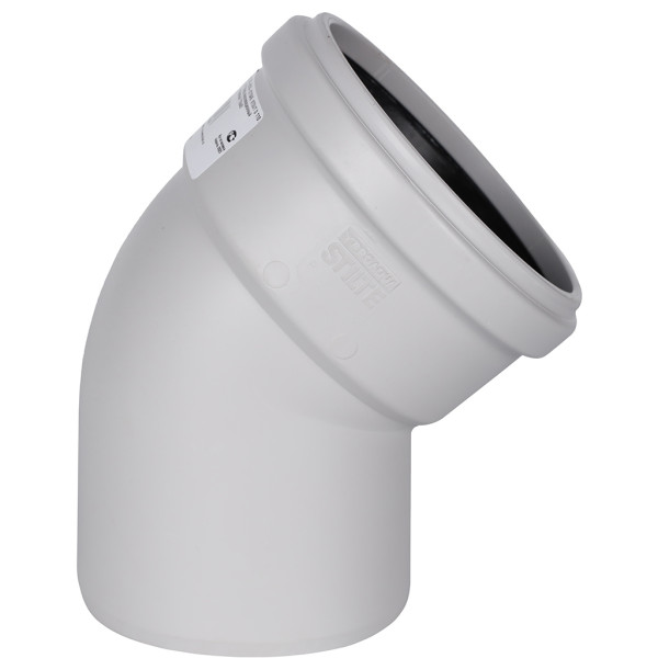 Отвод 110x45 Stout (PP, серый) (SKB-0010-011045) Отвод 110x45 Stout (PP, серый) (SKB-0010-011045)