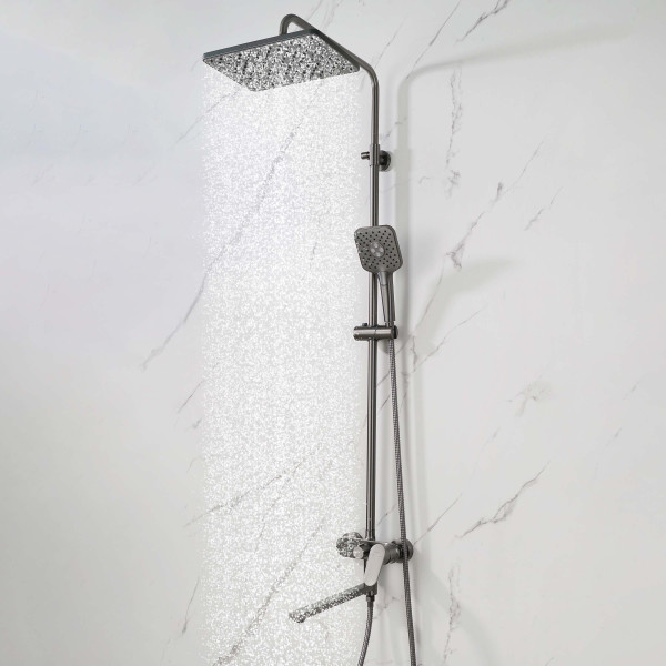 Душевая система Aquatek Ника оружейная сталь (AQ2840BGM)
