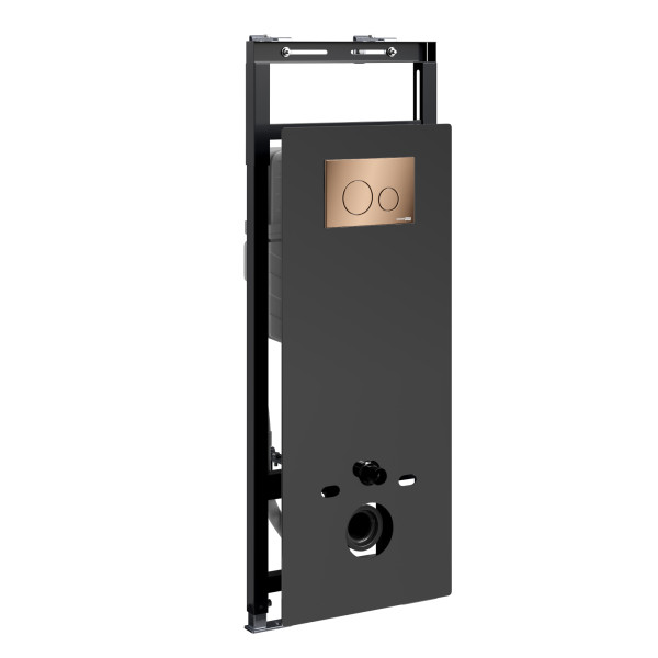 Инсталляция для унитаза WasserKRAFT Salm с клавишей смыва золото розовое (27TLT.010.ME.BL.RG02)