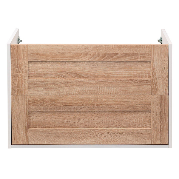 Тумба подвесная Aquanika Frame 785x455x525 дуб сонома/белый (AQF784552RU120)