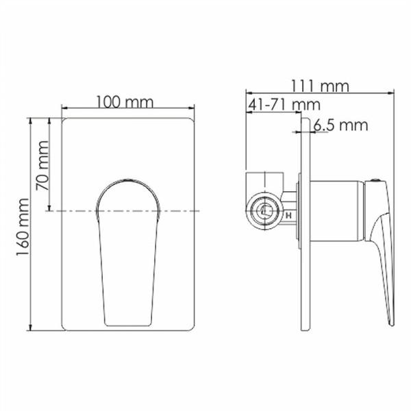 Смеситель для биде WasserKRAFT черная (A66096)