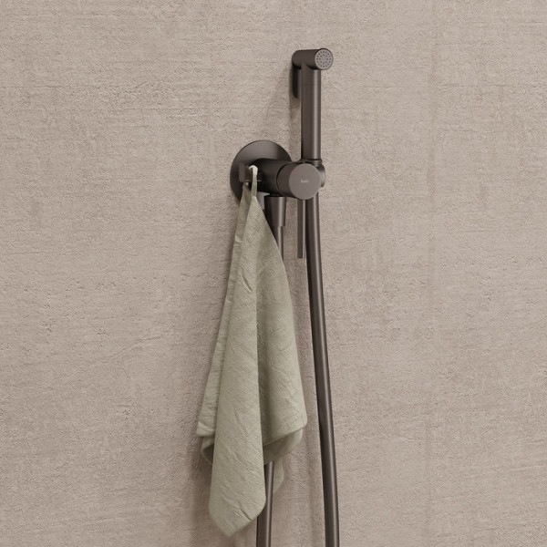 Смеситель с гигиеническим душем Iddis Axes графит матовый (005GMR0i08) Смеситель с гигиеническим душем Iddis Axes графит матовый (005GMR0i08)