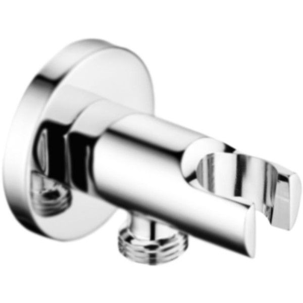 Штуцер Ceazares с держателем ручного душа, хром (CZR-AI13-01)