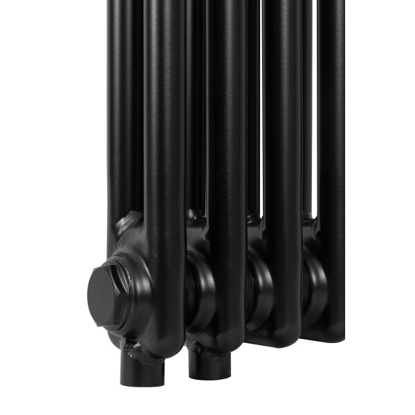 Радиатор стальной трубчатый Velar 2180 10 секций 1/2" V50 RAL 9005 глянц. нижнее подключение с термовентилем Радиатор стальной трубчатый Velar 2180 10 секций 1/2" V50 RAL 9005 глянц. нижнее подключение с термовентилем