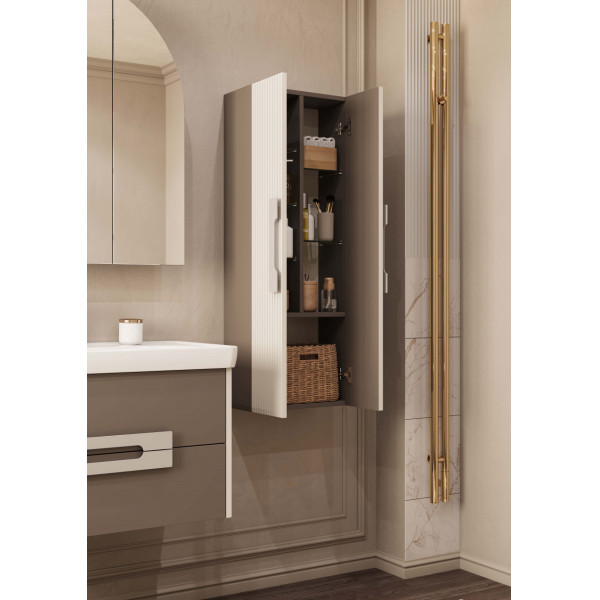 Пенал подвесной Aquaton Ар-Деко 400x220x1100 кашемир (1.A284.7.03D.D6E.0)