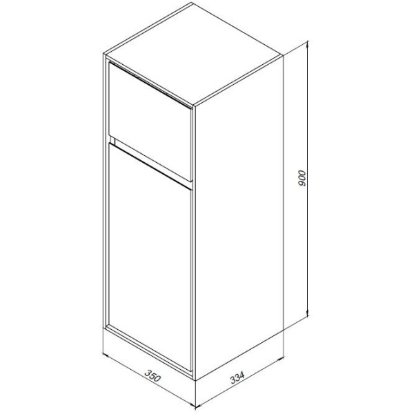 Пенал подвесной Aquanet Милан 35x33,4x90 черный, R (00306376) Пенал подвесной Aquanet Милан 35x33,4x90 черный, R (00306376)