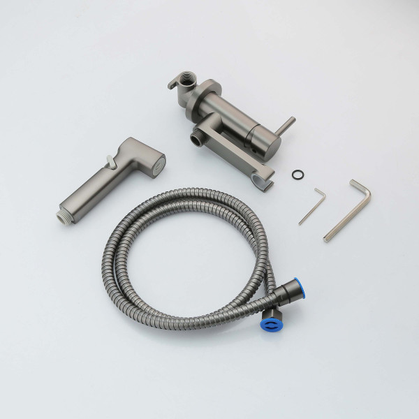 Смеситель с гигиеническим душем Aquatek Ника оружейная сталь (AQ1819BGM) Смеситель с гигиеническим душем Aquatek Ника оружейная сталь (AQ1819BGM)