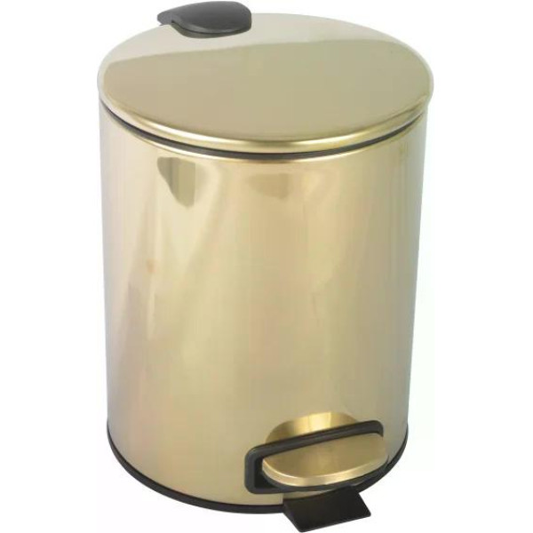 Ведро для мусора Boheme Uno 25x25x28 золото (10426-G)