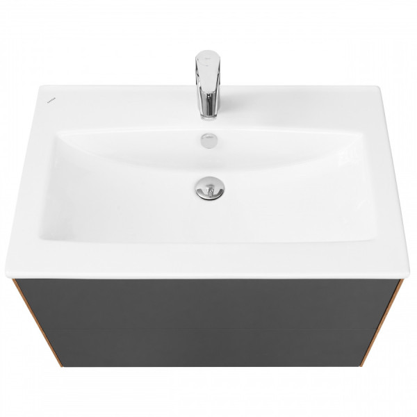 Тумба подвесная Aquaton Сохо 734x455x482 дуб веллингтон, черный софт (1.A258.1.01A.JA0.0)